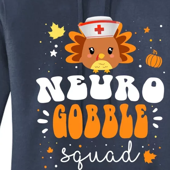 Neurology Turkey Matching Neuro Gobble Squad Thanksgiving Great Gift Women's Pullover Hoodie