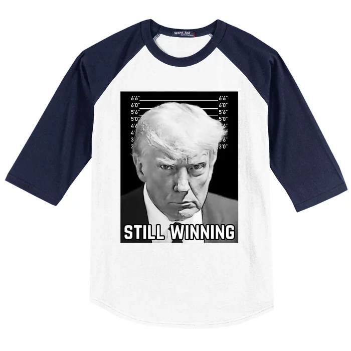 New Trump Mug Shot Still Winning Donald Trump 2024 Baseball Sleeve Shirt