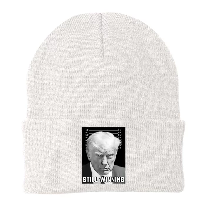 New Trump Mug Shot Still Winning Donald Trump 2024 Knit Cap Winter Beanie