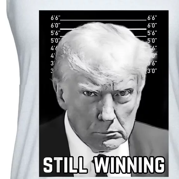 New Trump Mug Shot Still Winning Donald Trump 2024 Ladies Essential Flowy Tank