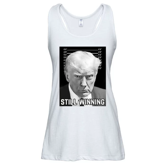 New Trump Mug Shot Still Winning Donald Trump 2024 Ladies Essential Flowy Tank