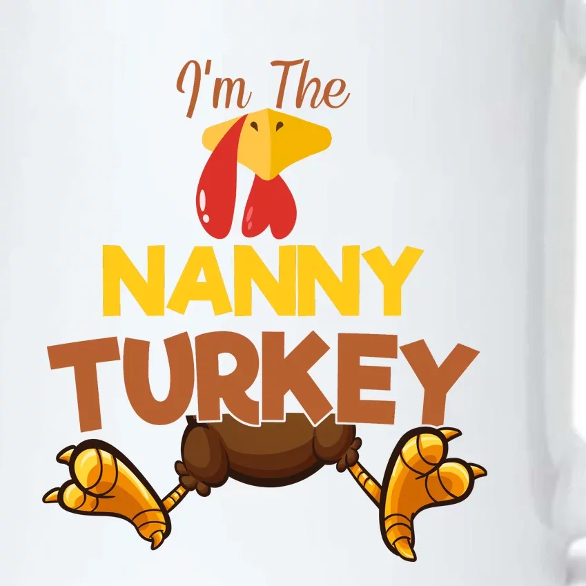 Nanny Turkey Matching Family Group Thanksgiving Gifts Black Color Changing Mug