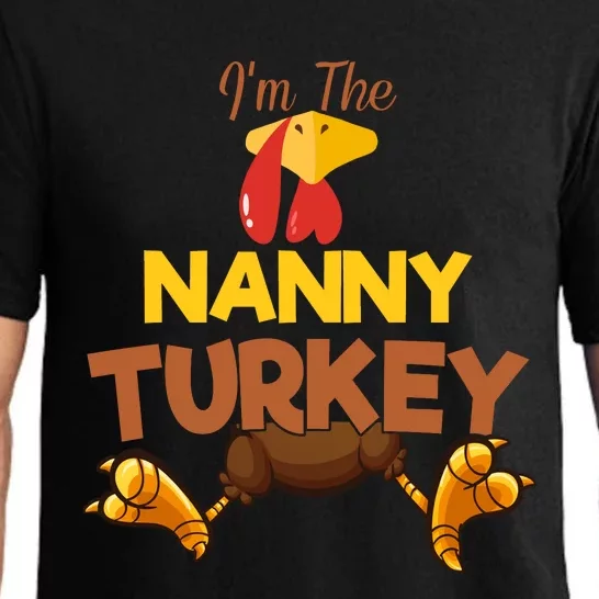 Nanny Turkey Matching Family Group Thanksgiving Gifts Pajama Set