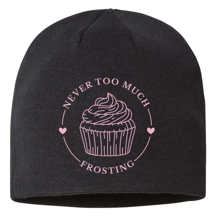 Never Too Much Frosting Cupcake Baker 8 1/2in Sustainable Knit Beanie