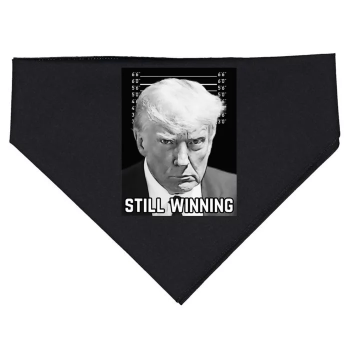 New Trump Mug Shot Still Winning Donald Trump 2024 USA-Made Doggie Bandana