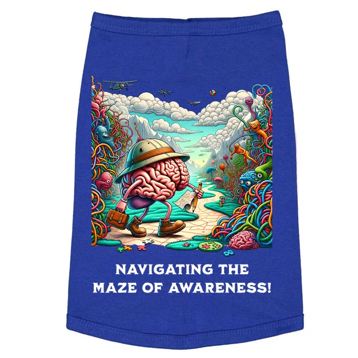 Navigating The Maze Of Awareness Brain Health Adventure Gift Doggie Tank