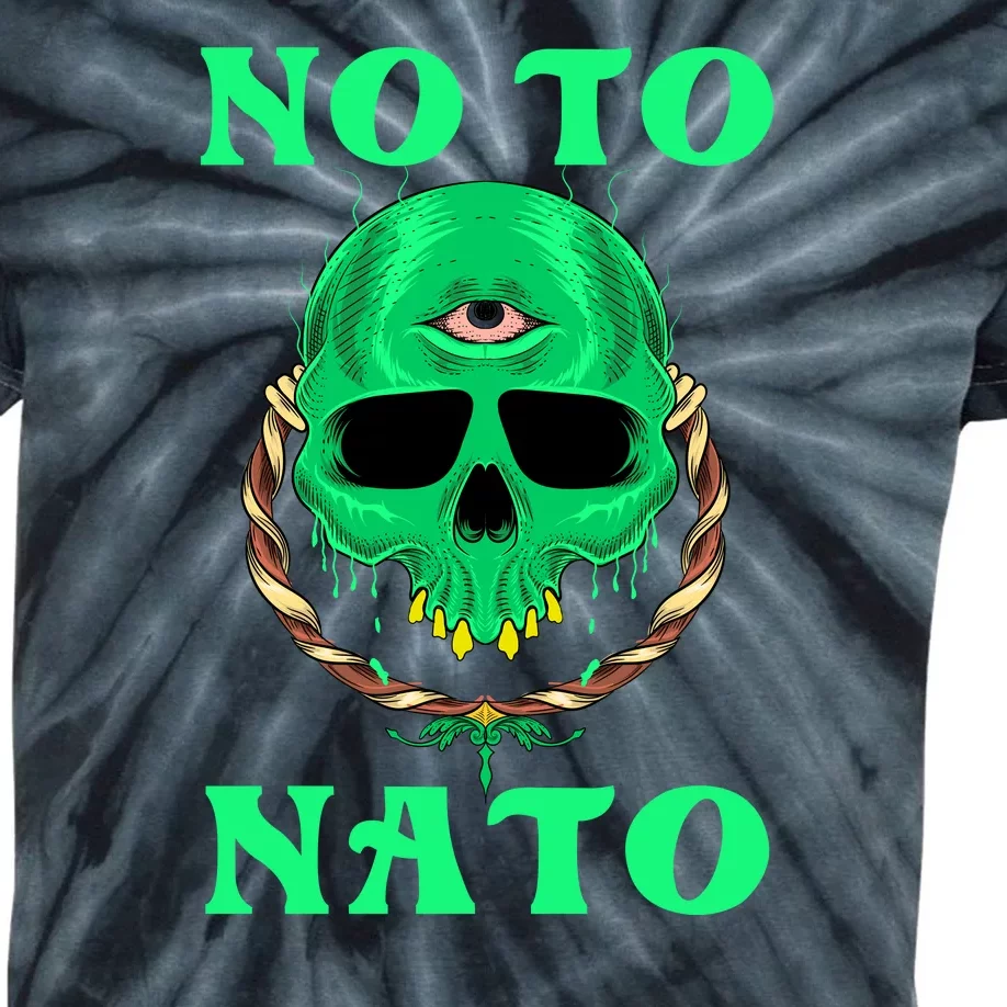 No To NATO Anti War Peace Ukraine Kids Tie-Dye T-Shirt