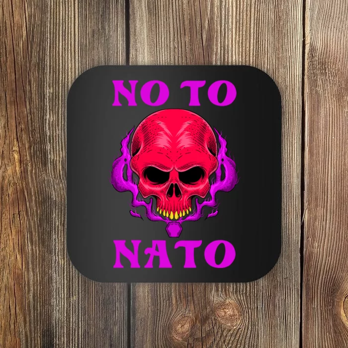 No To NATO Anti War Peace Ukraine Coaster