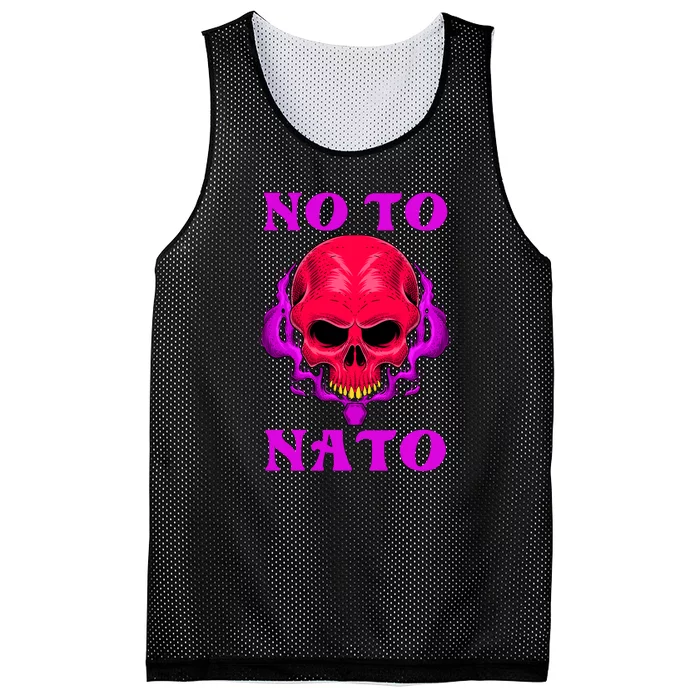 No To NATO Anti War Peace Ukraine Mesh Reversible Basketball Jersey Tank