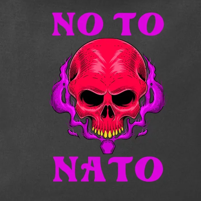 No To NATO Anti War Peace Ukraine Zip Tote Bag