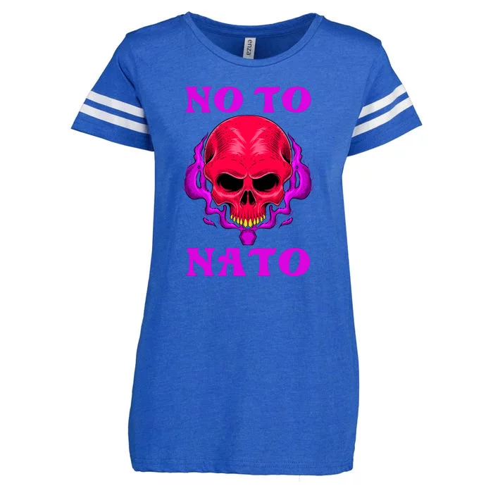 No To NATO Anti War Peace Ukraine Enza Ladies Jersey Football T-Shirt