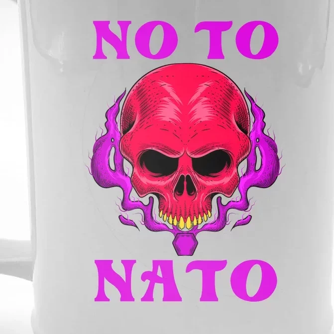 No To NATO Anti War Peace Ukraine Front & Back Beer Stein