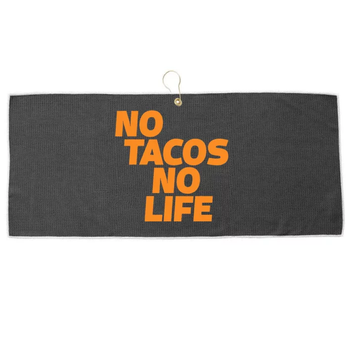 No Tacos No Life Large Microfiber Waffle Golf Towel