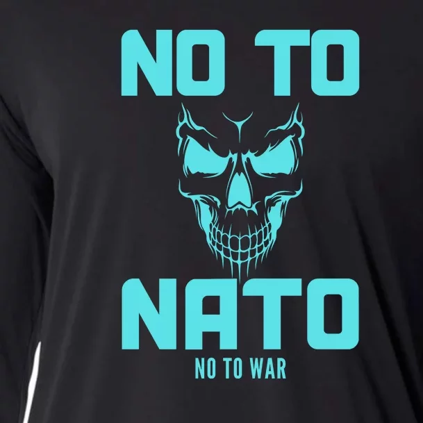 No To NATO Anti War Peace Ukraine Cooling Performance Long Sleeve Crew