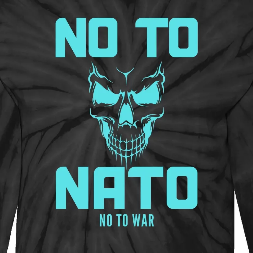 No To NATO Anti War Peace Ukraine Tie-Dye Long Sleeve Shirt