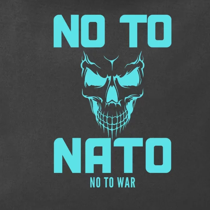 No To NATO Anti War Peace Ukraine Zip Tote Bag