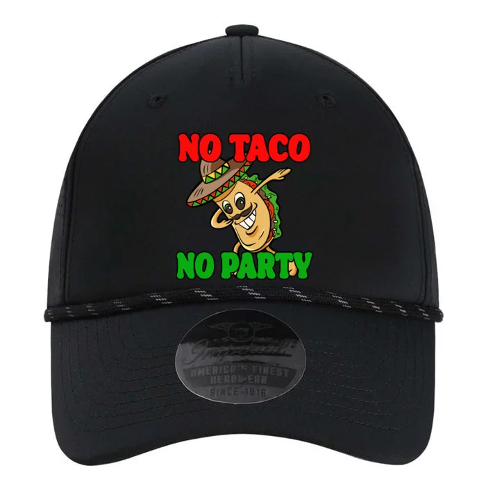 No Taco No Party Fiesta Funny Performance The Dyno Cap