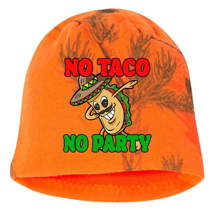 No Taco No Party Fiesta Funny Kati - Camo Knit Beanie