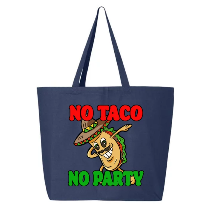 No Taco No Party Fiesta Funny 25L Jumbo Tote