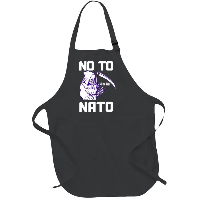 No To NATO Anti War Peace Ukraine Full-Length Apron With Pocket