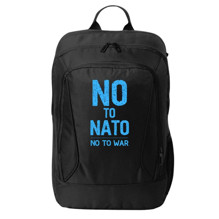 No To NATO Anti War Peace Ukraine City Backpack