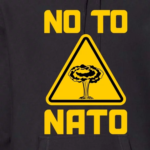 No To NATO Anti War Peace Ukraine Premium Hoodie