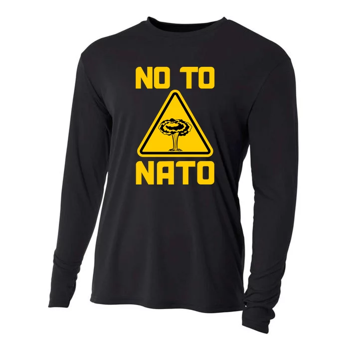 No To NATO Anti War Peace Ukraine Cooling Performance Long Sleeve Crew