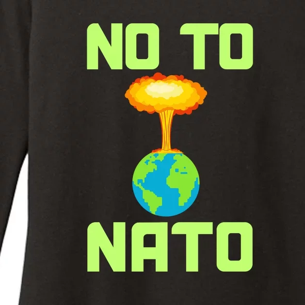 No To NATO Anti War Peace Ukraine Womens CVC Long Sleeve Shirt