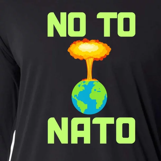 No To NATO Anti War Peace Ukraine Cooling Performance Long Sleeve Crew