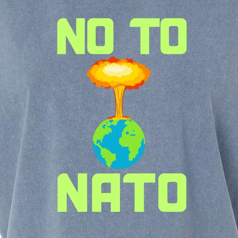 No To NATO Anti War Peace Ukraine Garment-Dyed Women's Muscle Tee