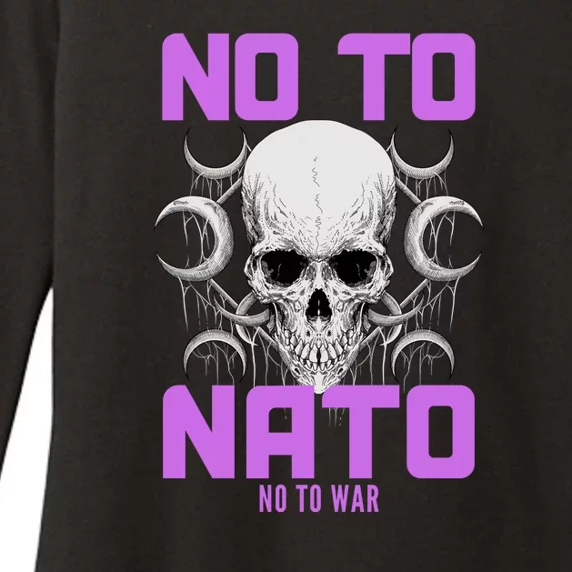 No To NATO Anti War Peace Ukraine Womens CVC Long Sleeve Shirt