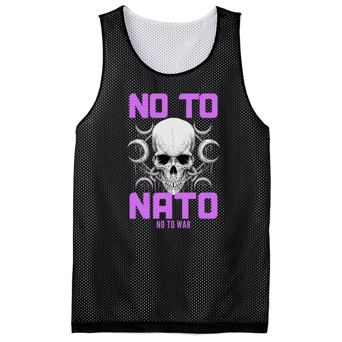 No To NATO Anti War Peace Ukraine Mesh Reversible Basketball Jersey Tank