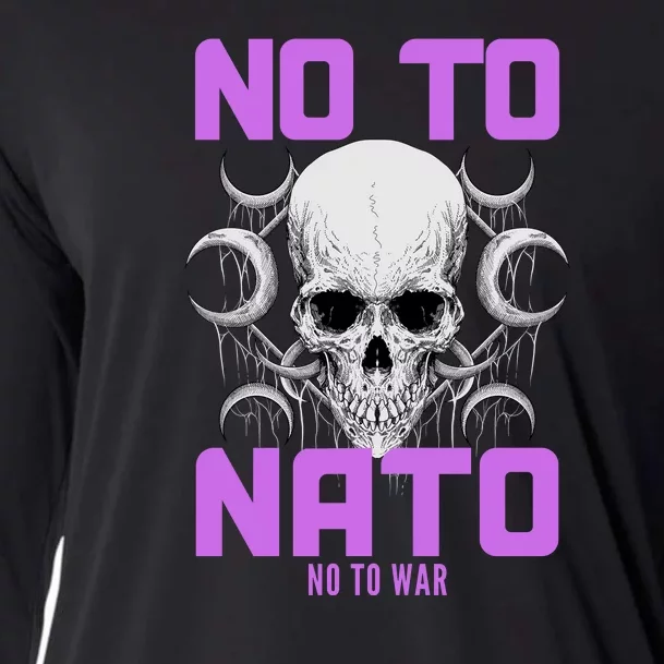 No To NATO Anti War Peace Ukraine Cooling Performance Long Sleeve Crew