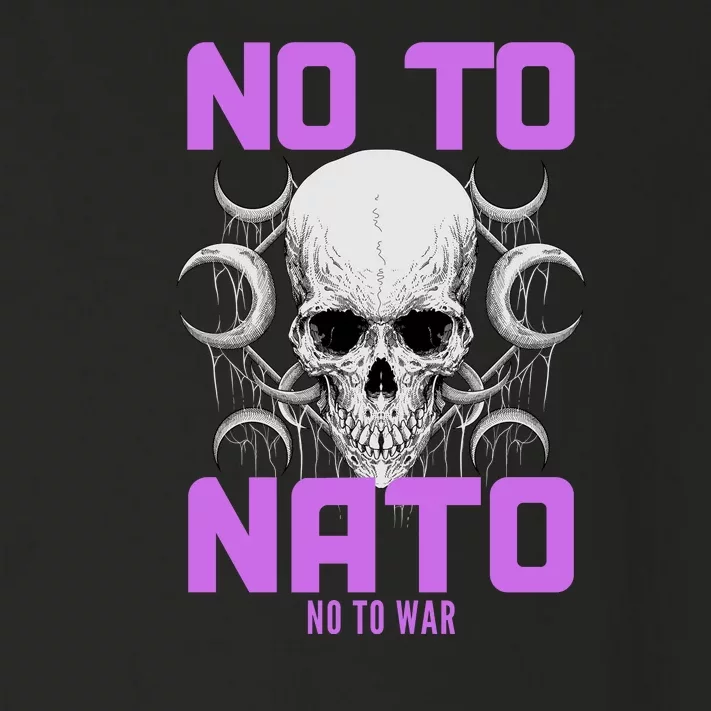 No To NATO Anti War Peace Ukraine Toddler Long Sleeve Shirt