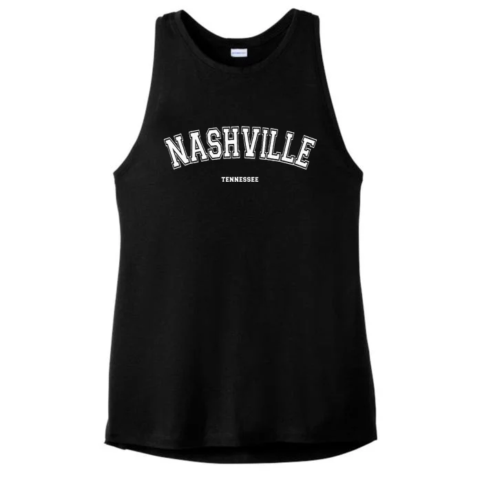 Nashville Tennessee Ladies Tri-Blend Wicking Tank