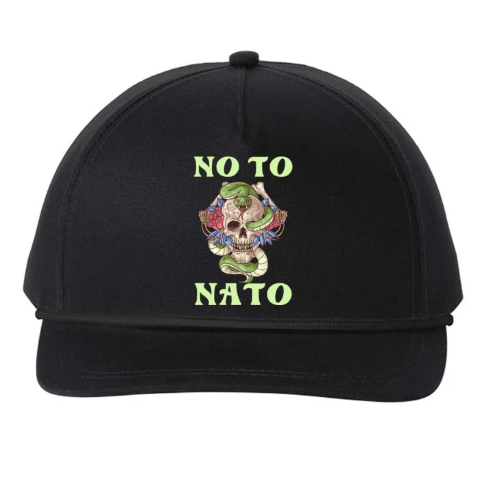 No To NATO Anti War Peace Ukraine Snapback Five-Panel Rope Hat