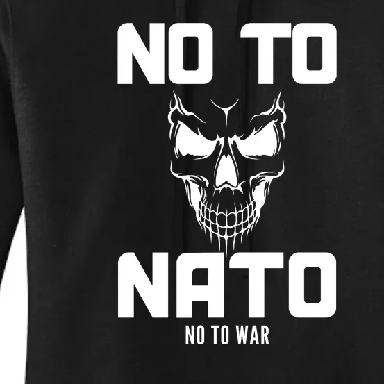 No To NATO Anti War Peace Ukraine Women's Pullover Hoodie