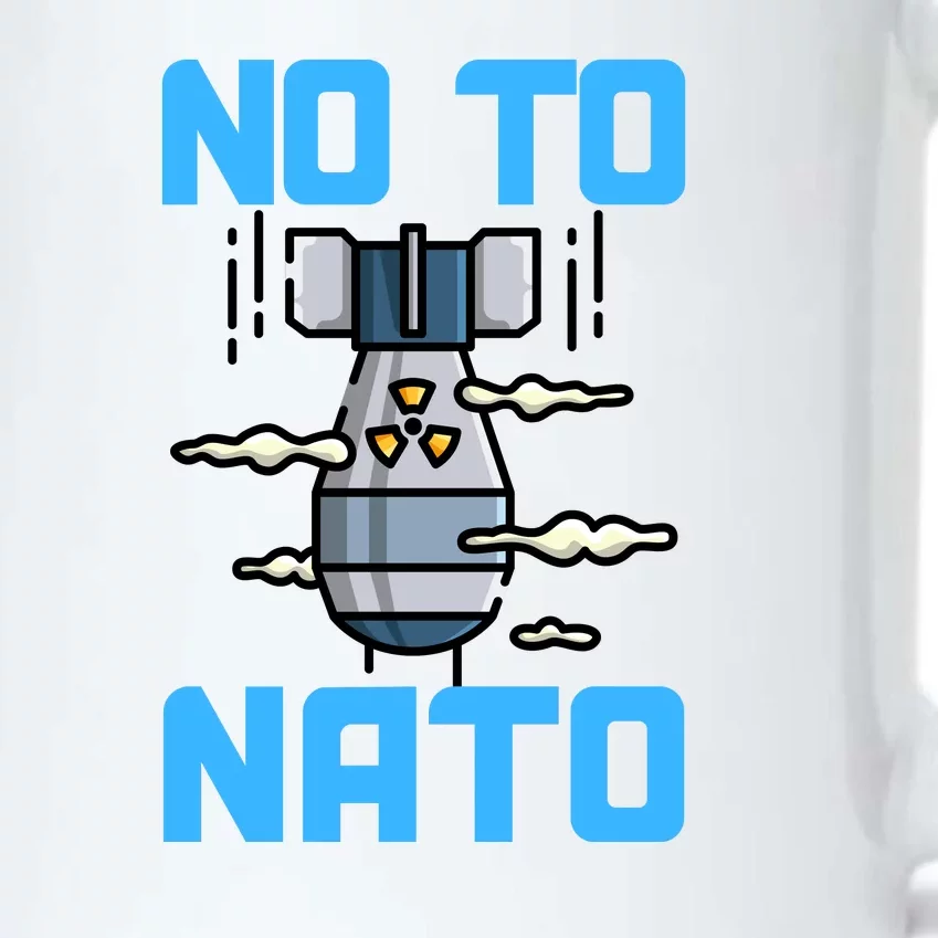 No To NATO Anti War Peace Ukraine Black Color Changing Mug