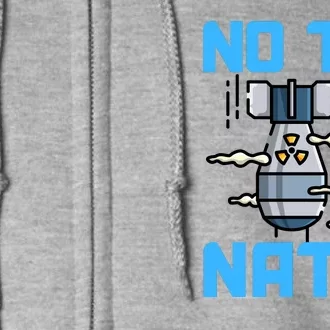 No To NATO Anti War Peace Ukraine Full Zip Hoodie