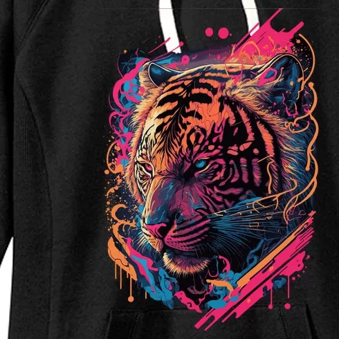 Neon Tiger Women's Fleece Hoodie