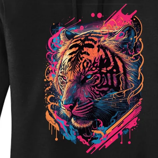 Neon Tiger Women's Pullover Hoodie