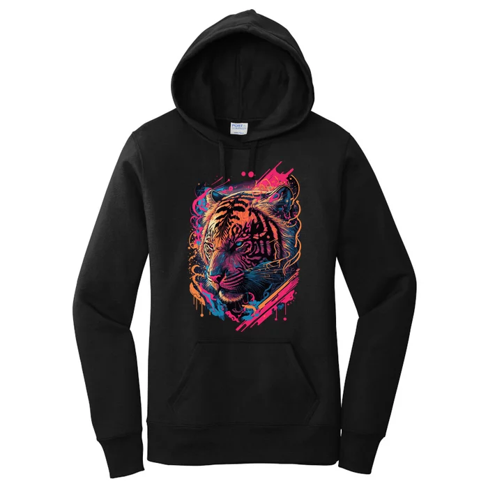 Neon Tiger Women's Pullover Hoodie