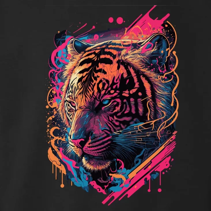 Neon Tiger Toddler Hoodie