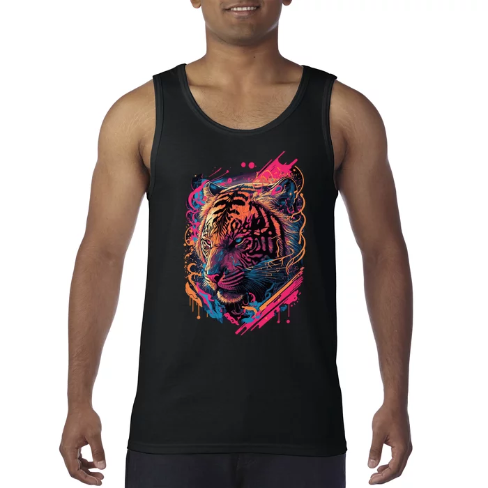 Neon Tiger Tank Top