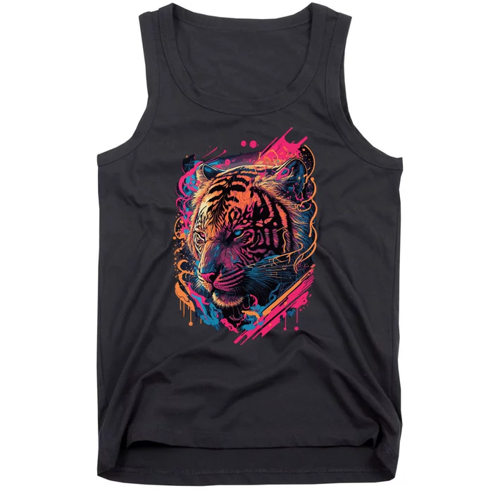 Neon Tiger Tank Top