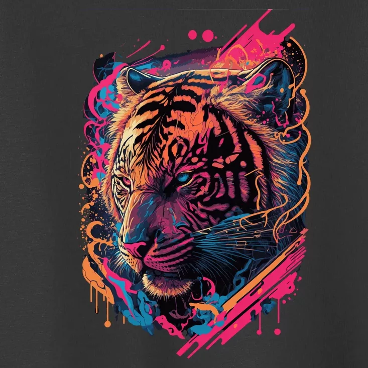 Neon Tiger Toddler T-Shirt