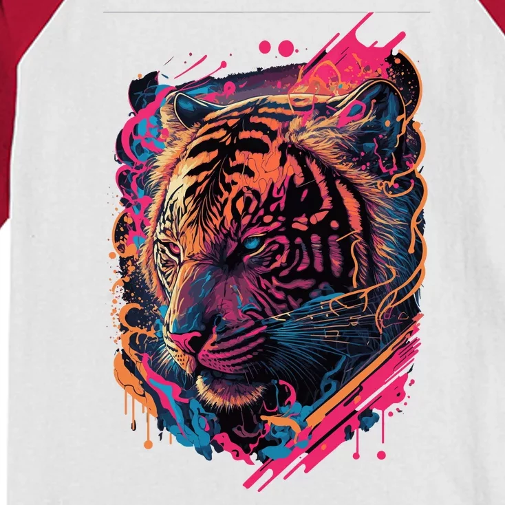 Neon Tiger Kids Colorblock Raglan Jersey