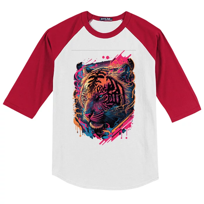 Neon Tiger Kids Colorblock Raglan Jersey