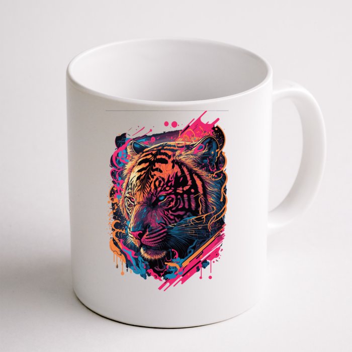 Neon Tiger Front & Back Coffee Mug