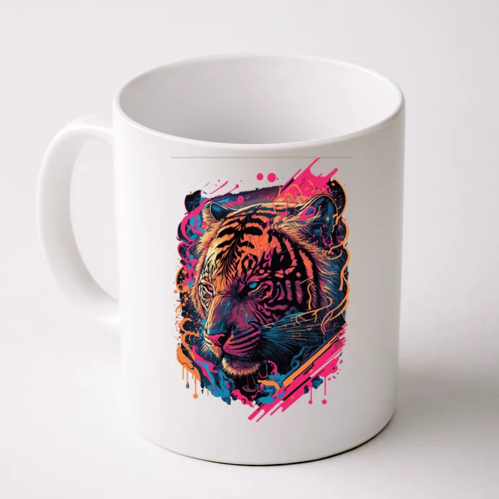 Neon Tiger Front & Back Coffee Mug